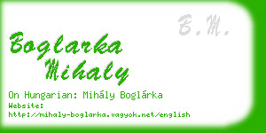 boglarka mihaly business card