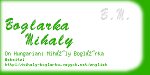 boglarka mihaly business card